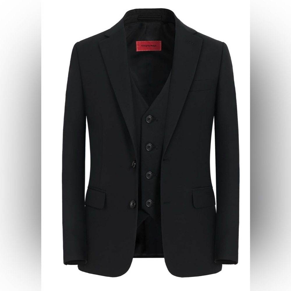 Black Suit Coat, Vest and pants for Teen size 12